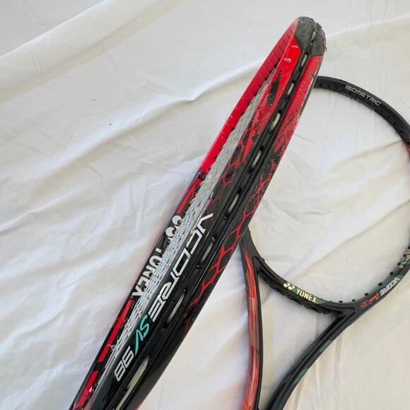 Yonex (2) Tennis Racquets Isometric Micro Core Black VCORE DUEL G / VCORE SV 98 - Picture 7 of 16